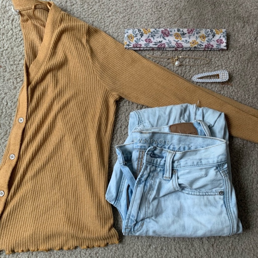 Marigold Cardigan w/ Scalloped Hem